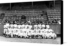 1946 NEW YORK YANKEES Print Vintage Baseball Poster Retro 