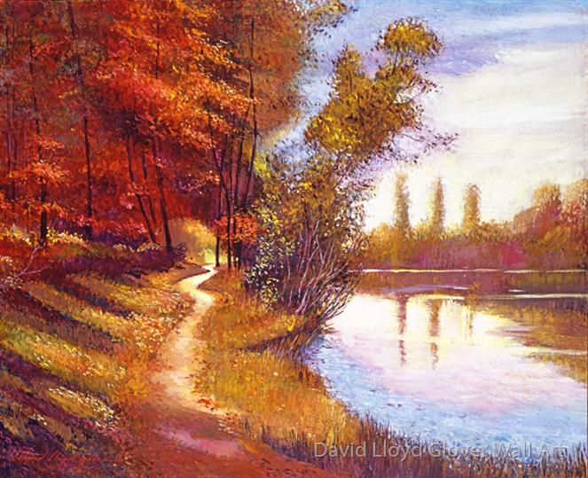 Lakeside Colors by David Lloyd Glover Wall Art