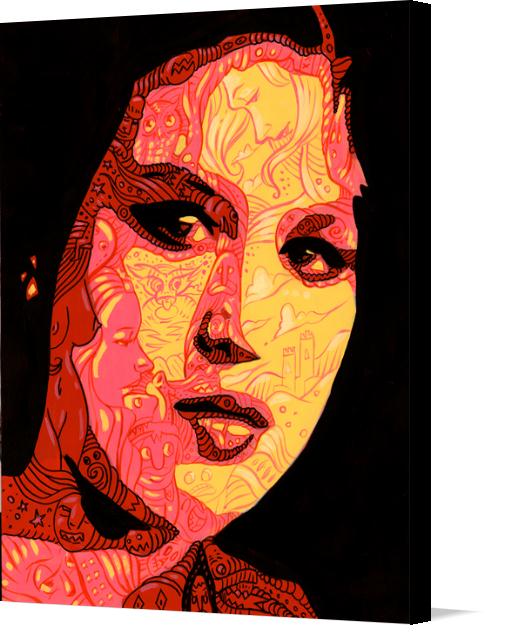 Molly-Ringwald on Canvas by Jason Wright Studios