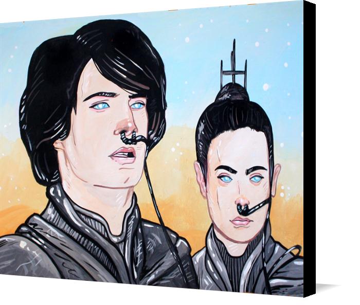 Paul-Atreides-and-Chani on Canvas by Jason Wright Studios