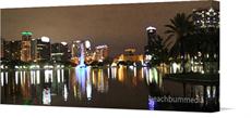 Canvas print of A City Beautiful Night by the artist beachbummedia