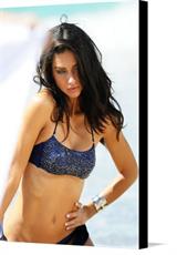 Canvas print of Adriana Lima Canvas Exclusive Edition Adriana Lima Poster by the artist Royal Printing