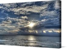 Canvas print of Amazing Sunset by the Ocean by the artist sirg