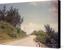 Canvas print of BERMUDA ROAD 1982 by the artist SOULANAUT