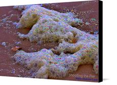 Canvas print of Beach Foam by the artist Shooting the Pier