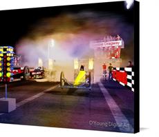 Canvas print of Beeline Dragway Tribute by the artist D'Young Digital Art