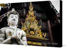 Canvas print of Buddhist Temple in Thailand by the artist Crossing Borders Media