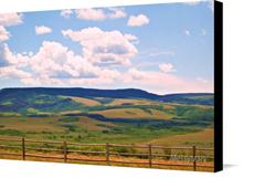 Canvas print of Country sky by the artist MessyMark