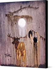 Canvas print of Elk Spirit by the artist trotterArt