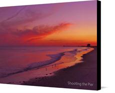 Canvas print of Fall Sky at the Beach by the artist Shooting the Pier