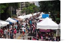 Canvas print of Fiesta In The Park by the artist beachbummedia