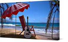 Canvas print of Gibson Beach by the artist D Young Art