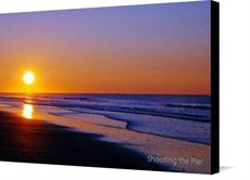 Canvas print of Good Morning from the Beach by the artist Shooting the Pier