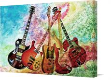 Canvas print of Guitar Players Dream by the artist D Young Art