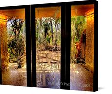 Canvas print of JUNGLE ENTRANCE by the artist BENT AND TWISTED STUDIOS