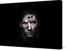 Canvas print of Lionel Messi Face Poster Exclusive Edition Lionel Messi Canvas by the artist Royal Printing