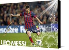Canvas print of Lionel Messi Poster Exclusive Edition Lionel Messi Canvas by the artist Royal Printing