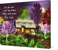 Canvas print of Me And My House by the artist D Young Art