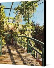 Canvas print of Monet&#39;s Bridge Giverny by the artist David Lloyd Glover Wall Art