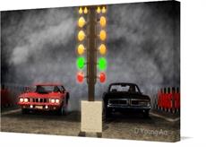 Canvas print of Mopar Showdown by the artist D Young Art