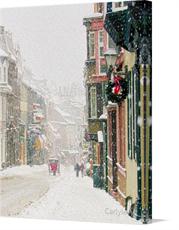 Canvas print of Old Quebec City by the artist Carlyle Art