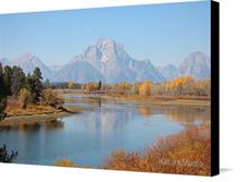 Canvas print of Oxbow Bend Grand Tetons by the artist Nature Studio