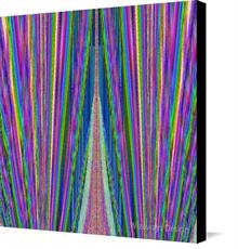 Canvas print of Rainbow Reeds by the artist Wizeways Design