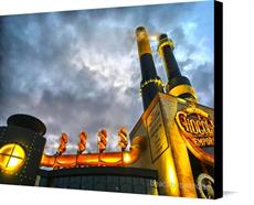 Canvas print of Steampunk Chocolate Factory by the artist beachbummedia