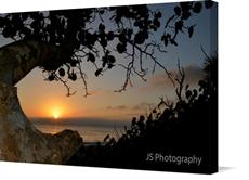 Canvas print of Sunrise at Paradise Beach by the artist JS Photography