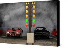 Canvas print of Ultimate Mopar Showdown by the artist D'Young Digital Art