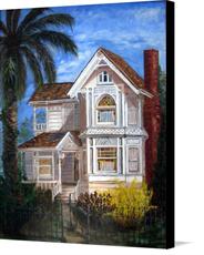 Canvas print of Victorian House by the artist LaVonne