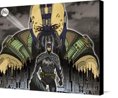 Canvas print of bane vs batman by the artist JThomasKarnick