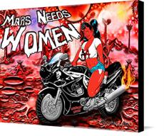 Canvas print of mars needs woman by the artist JThomasKarnick