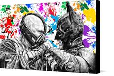 Canvas print of the dark knight Rises: Batman vs Bane by the artist JThomasKarnick