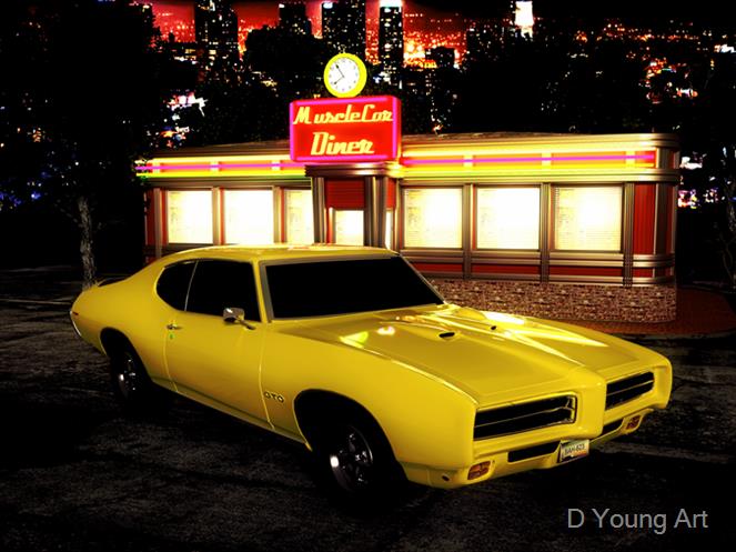 69-GTO-Diner by D Young Art