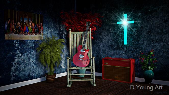 Christian-Blues-Room by D Young Art