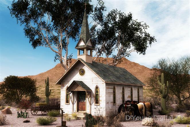 Cowboy-Church by D'Young Digital Art