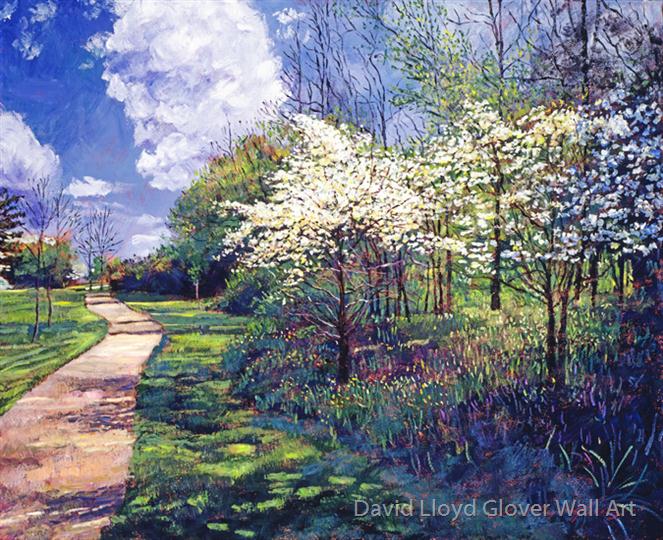 Dogwood-Trees-in-Bloom by David Lloyd Glover Wall Art