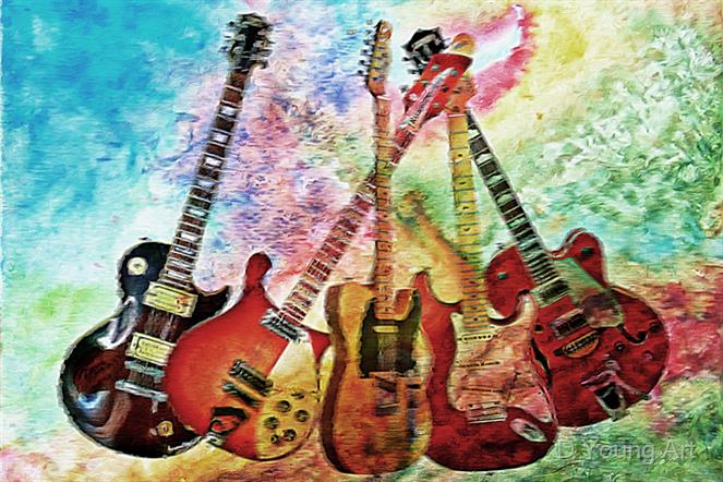 Guitar-Players-Dream by D Young Art