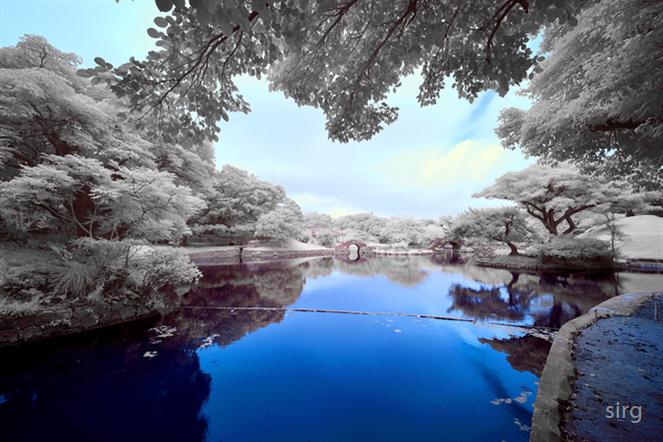 Infrared-Small-Lake-in-Japan by sirg