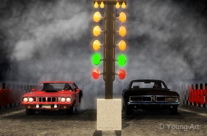 Mopar-Showdown by D Young Art