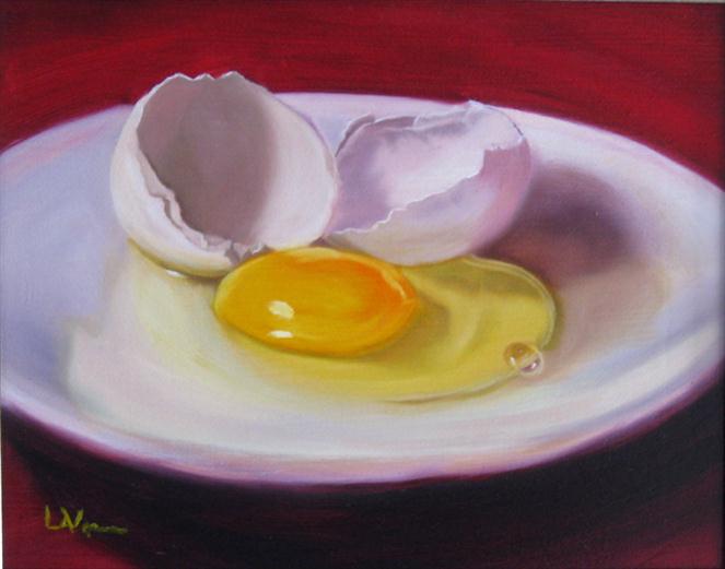 White-Egg-Study by LaVonne