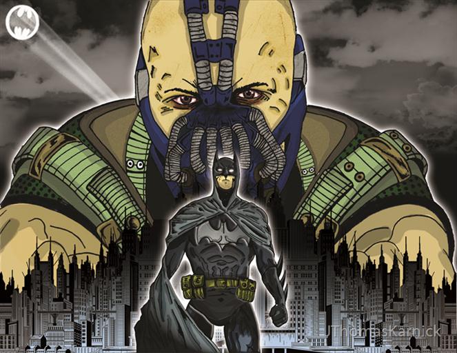 bane-vs-batman by JThomasKarnick