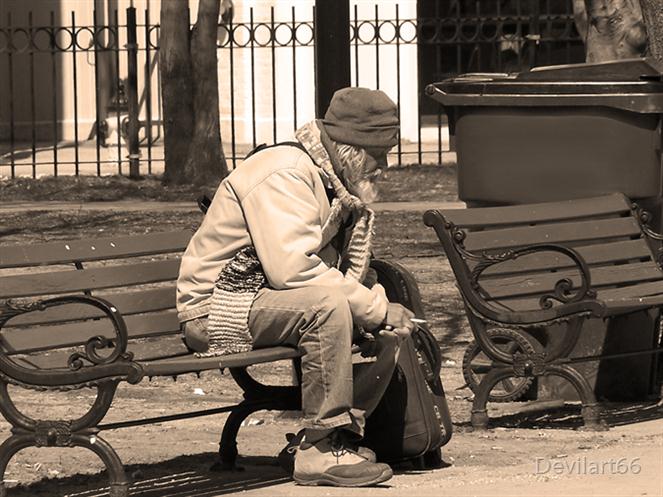 old-man-on-the-bench by Devilart66