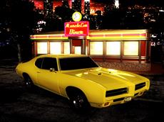 Poster print of 69 GTO Diner by the artist D Young Art