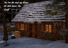 Poster print of As For Me And My Cabin by the artist D Young Art