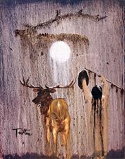 Poster print of Elk Spirit by the artist trotterArt