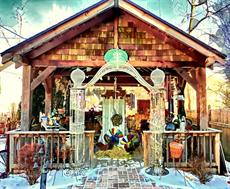 Poster print of GAZEBO GIFTS by the artist BENT AND TWISTED STUDIOS