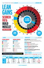 Poster print of Leangains by the artist FitnessInfographics