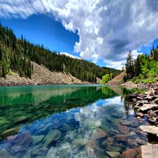 Poster print of Lost Lake by the artist SeanSouthwellSnapped